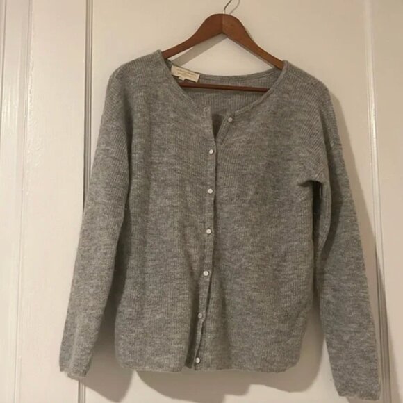 Sezane Grey Gaspard Cardigan - Picture 1 of 5
